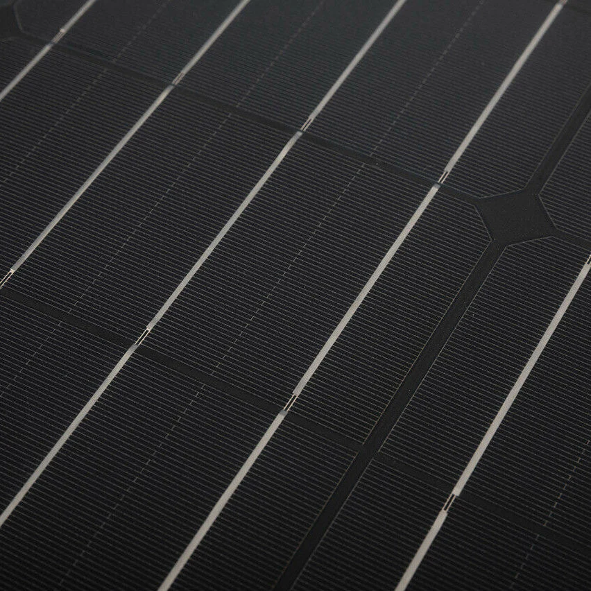 160W Flexible Solar Panel - Narrow Black (1110x580mm) - Image 4