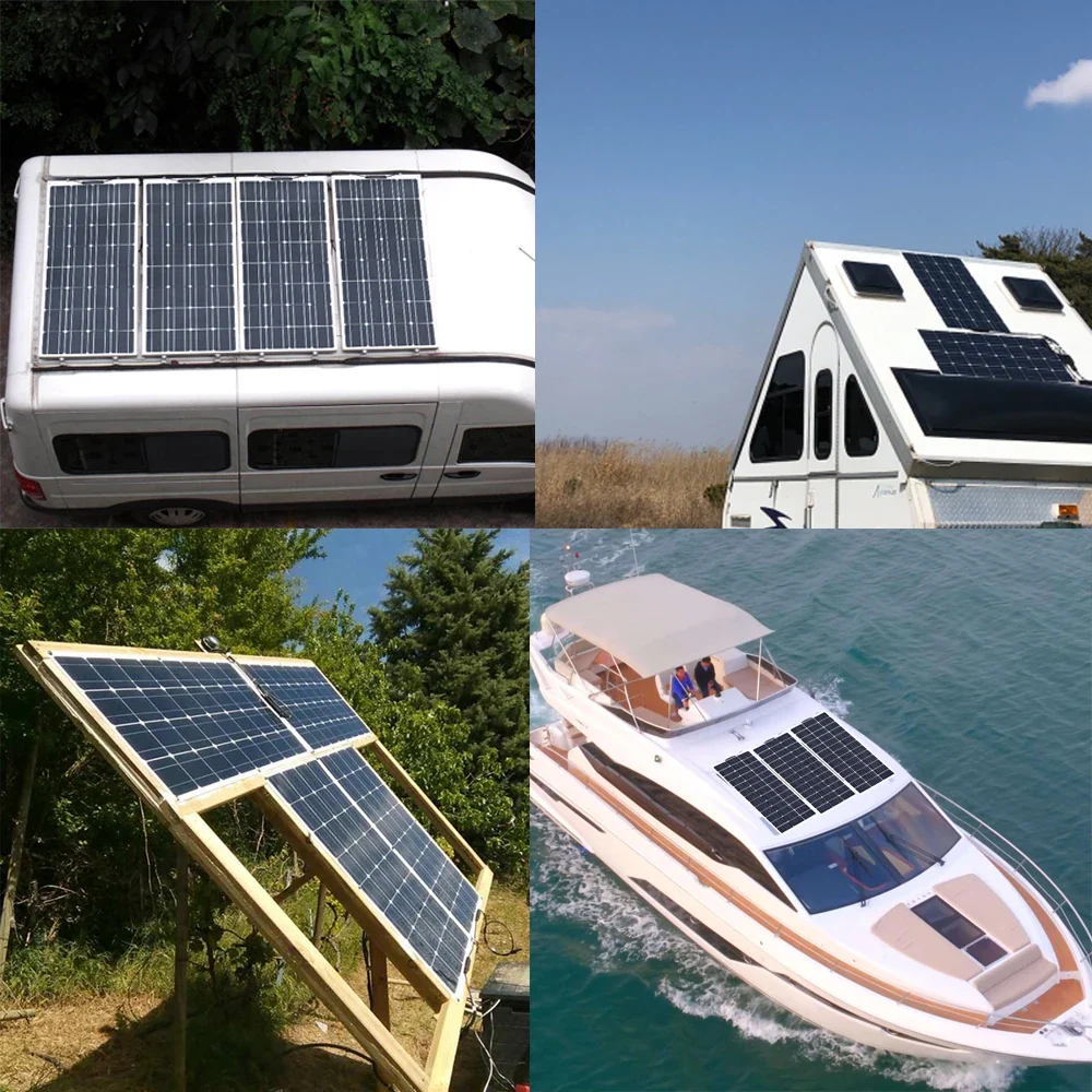 250W Flexible Solar Panel for Camping 12V (1110x770mm) - Image 6