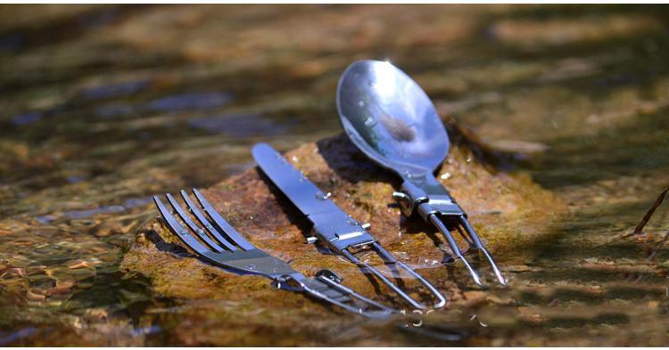 Foldable Stainless Steel Cutlery Set - Image 4