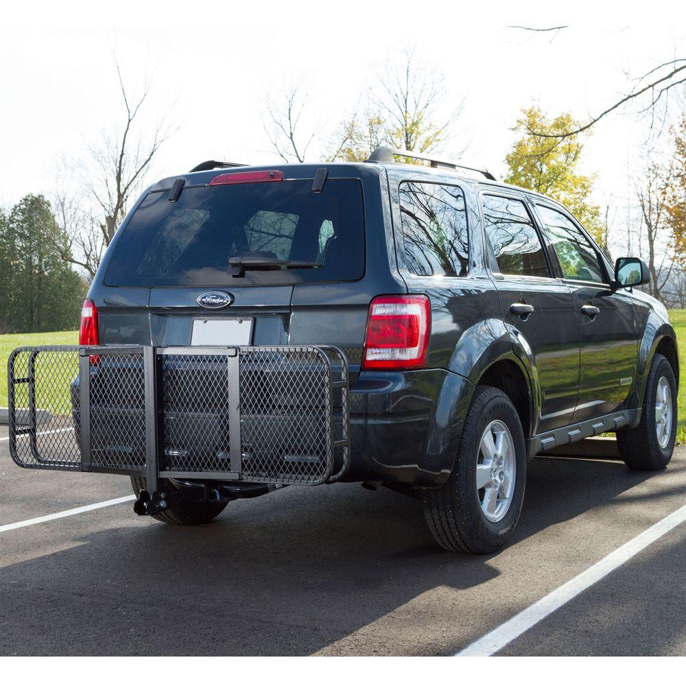 Foldable Rear Cargo Basket Hitch Mount - Image 5
