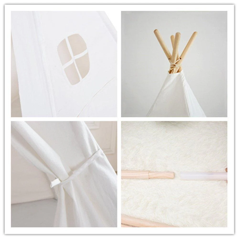 Kids Teepee Tent - Canvas Boho - Image 4
