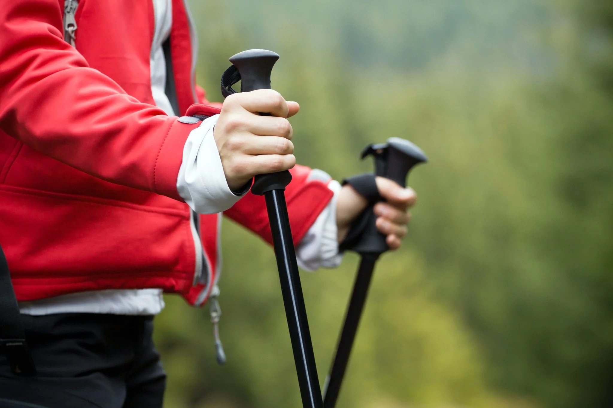 2x Telescopic Hiking Poles - Aluminium - Image 11