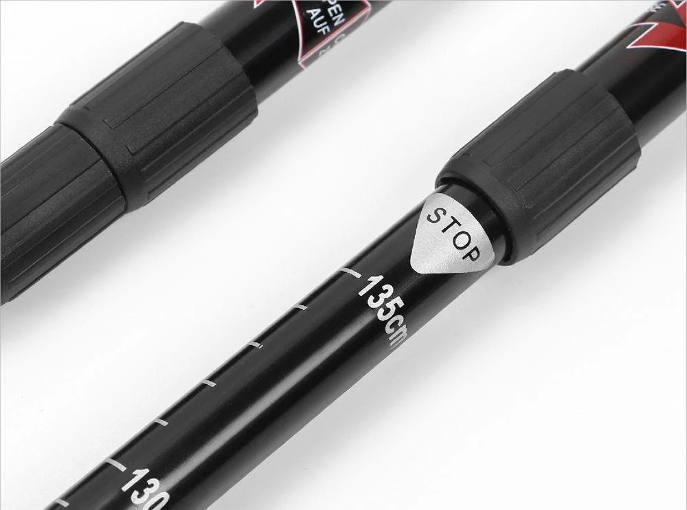 2x Telescopic Hiking Poles - Aluminium - Image 6