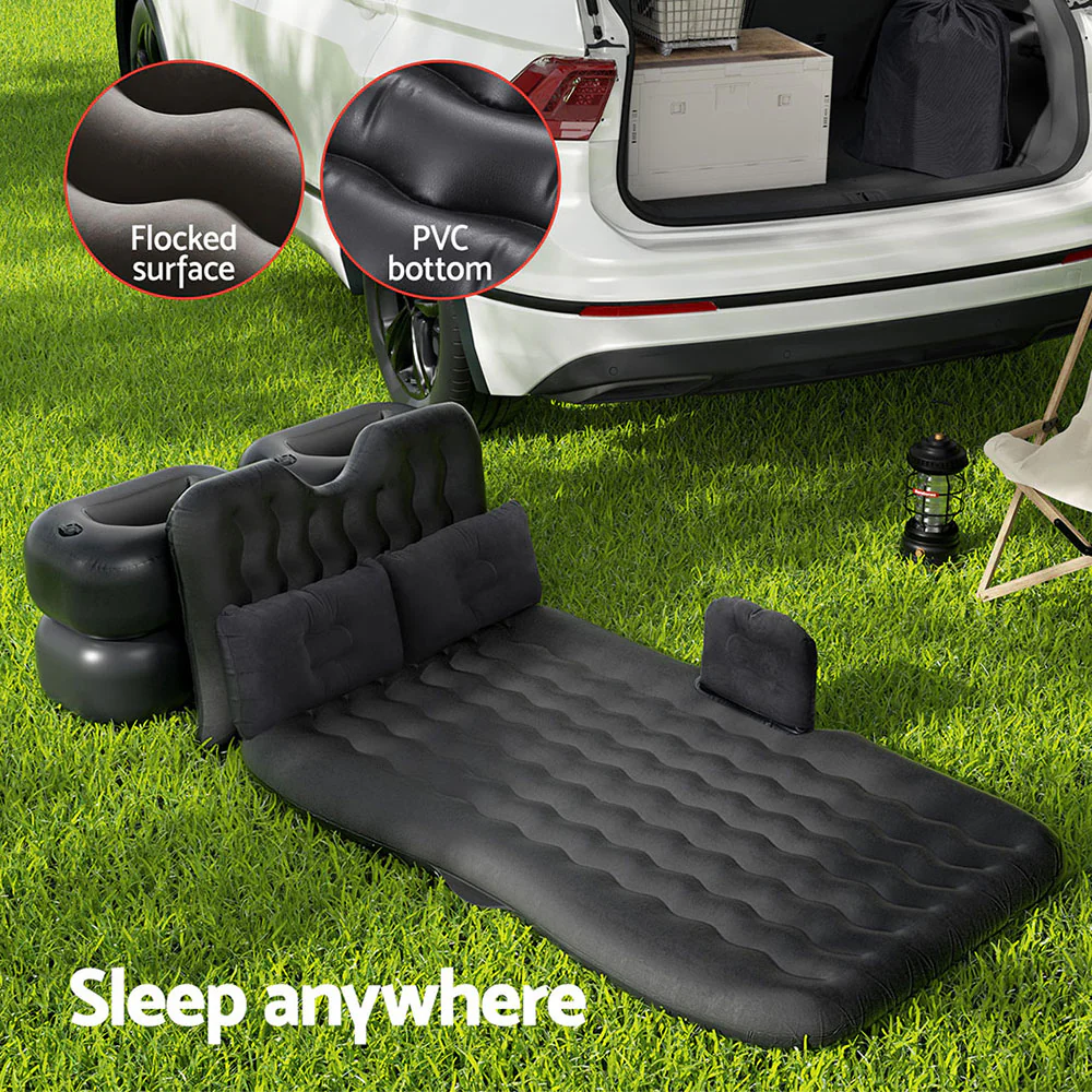 Weisshorn Car Mattress 176x80 Inflatable SUV Back Seat Camping Bed Charcoal - Image 6